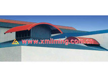 Construction of smooth curving corrugated profile